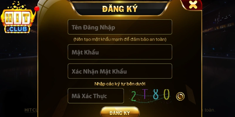 Điền đúng thông tin trong form đăng ký Hitclub