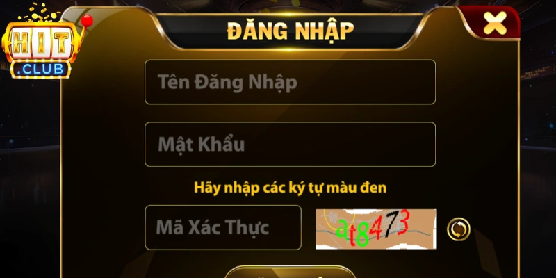 Thao tác đúng để đăng nhập Hitclub