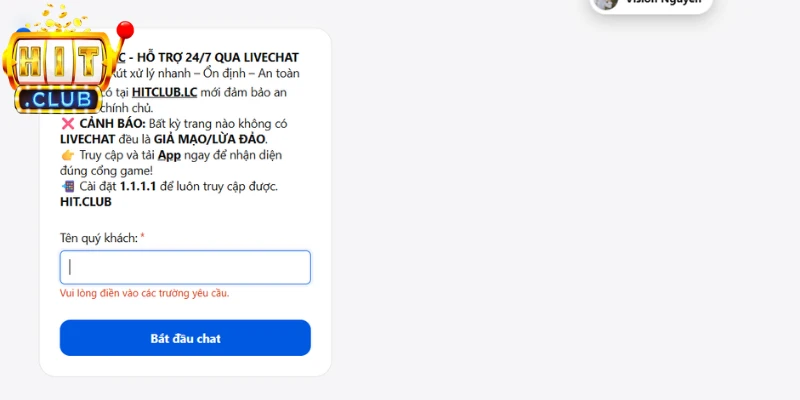 Các thông tin cơ bản để liên hệ Hitclub phổ biến